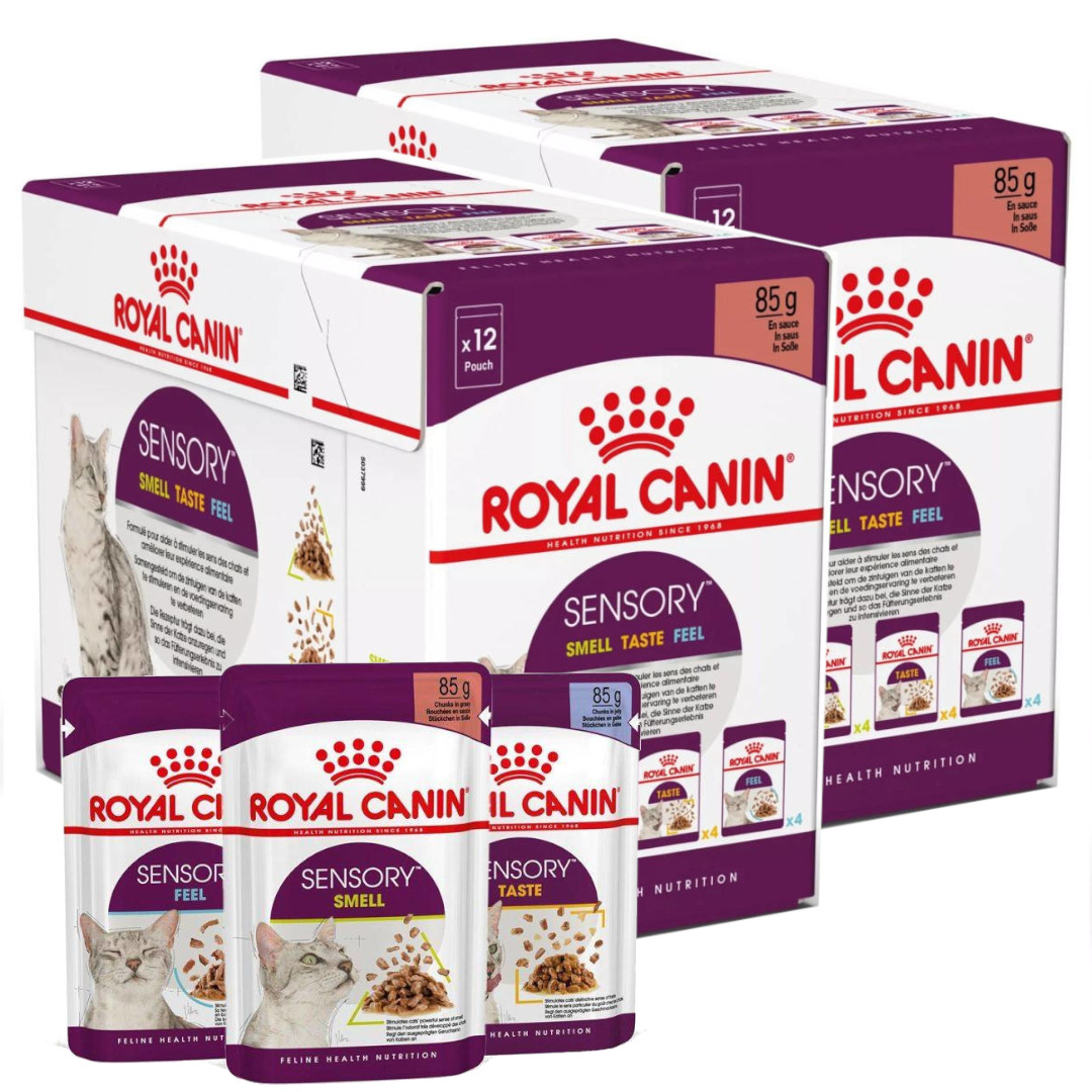 Royal Canin Sensory mix smaków w sosie 85 g × 24