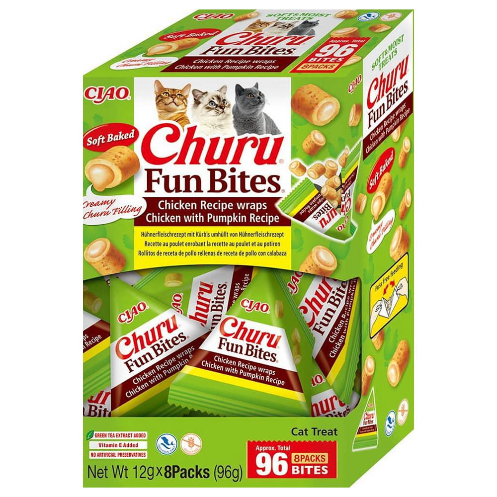 Inaba Churu Fun Bites kurczak z dynią 12 g × 8