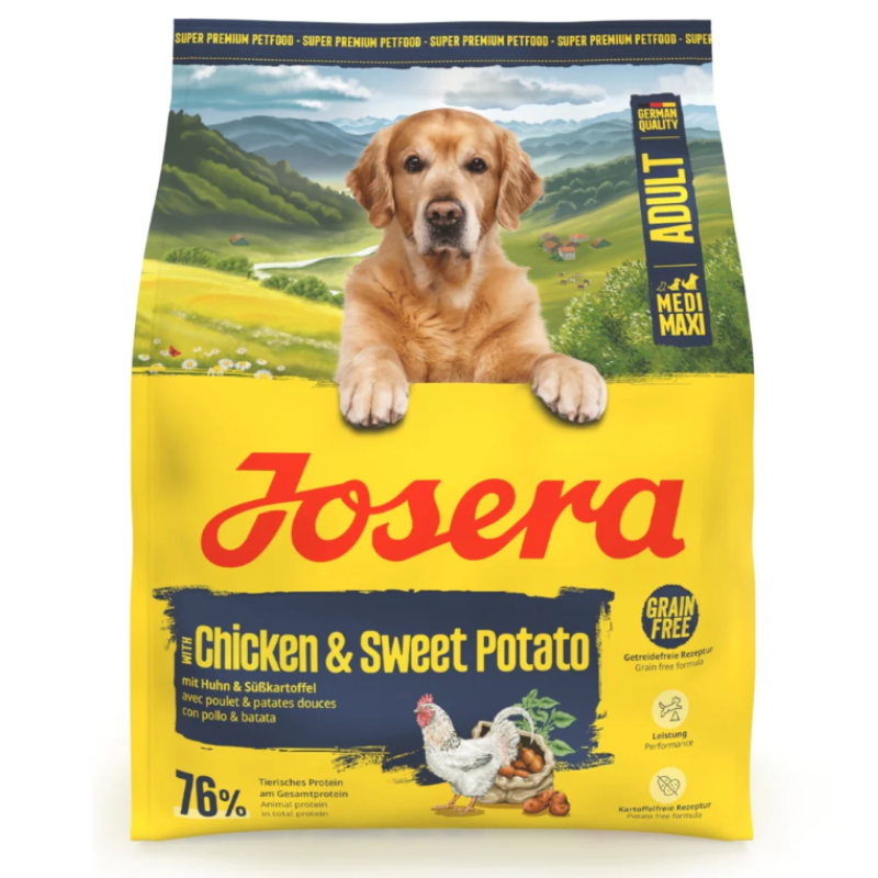 Josera Medi/Maxi kurczak z batatem adult 900 g