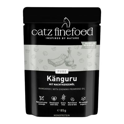 Catz Finefood Pure Sensitive kangur w bulionie 85 g × 16