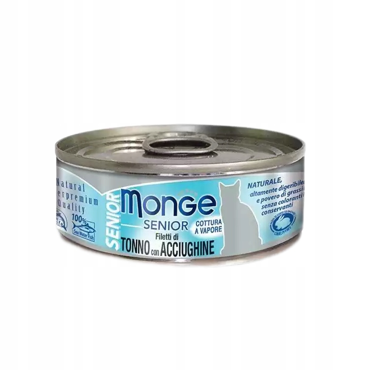 Monge tuńczyk z sardelą w galaretce senior 80 g