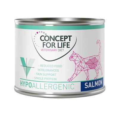 Concept for Life Veterinary Diet Sensitive Skin & Coat łosoś w bulionie adult 185 g × 24