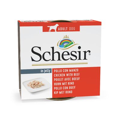 Schesir kurczak, wołowina adult 150 g × 6