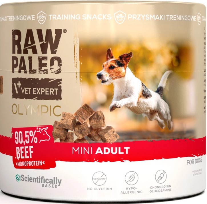 VetExpert Raw Paleo Olympic wołowina adult małe rasy 90 g