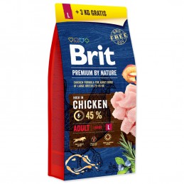 Brit Premium by Nature adult duże rasy 18 kg