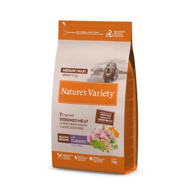 Nature's Variety Healthy Grains indyk adult średnie rasy, duże rasy 3 kg