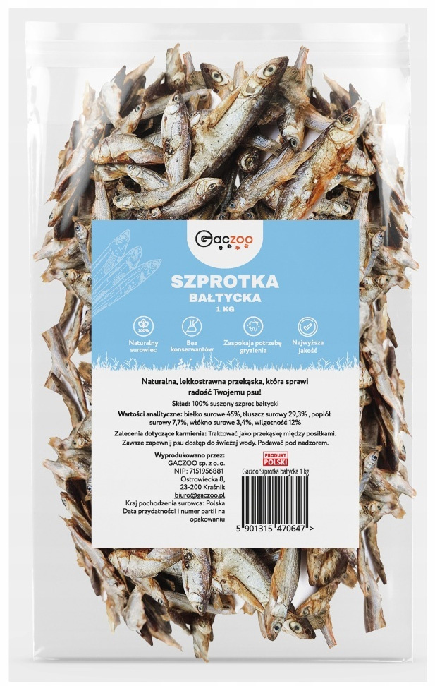 Gaczoo szprot 1 kg