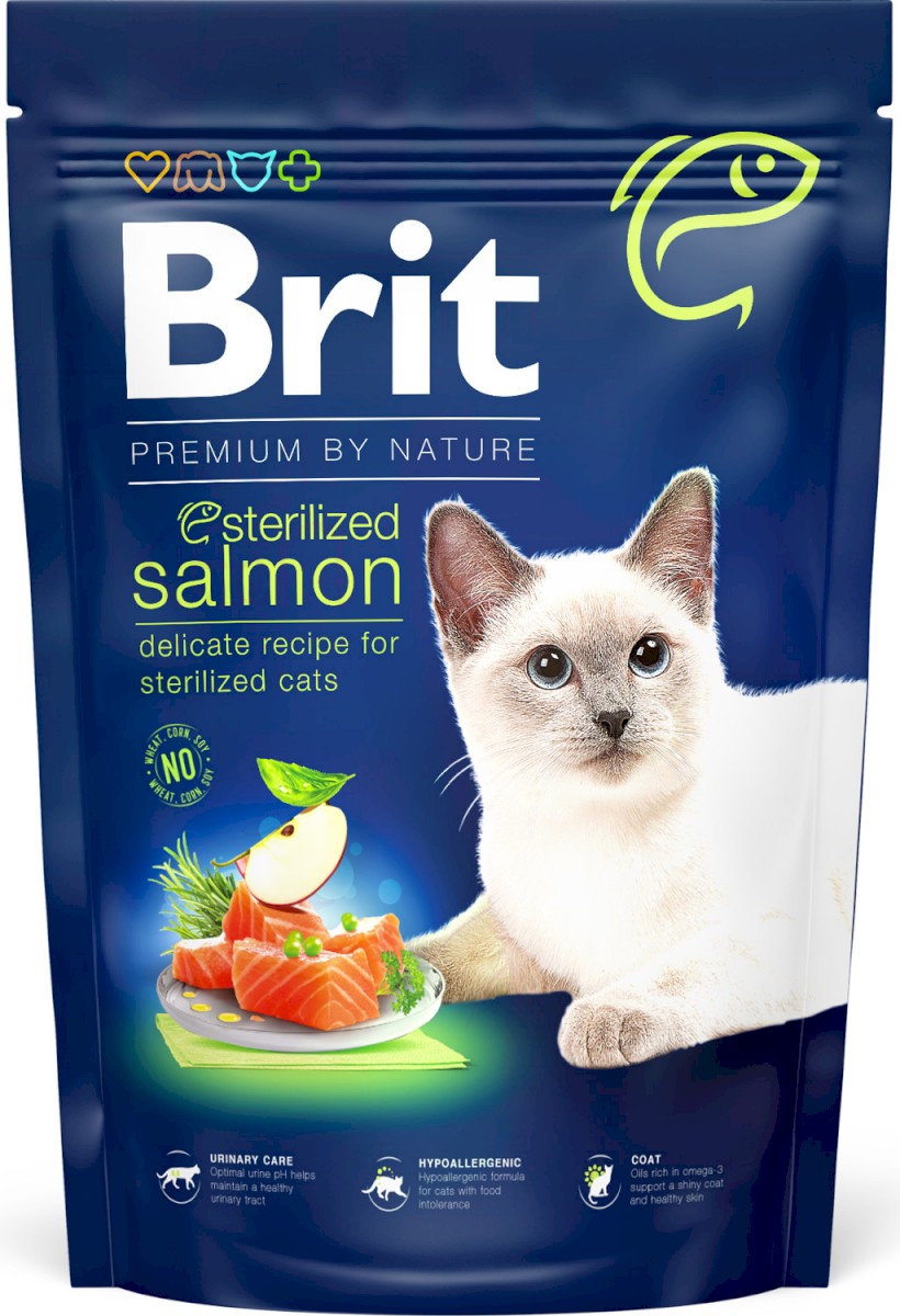 Brit Premium by Nature Sterilised łosoś adult 1,5 kg