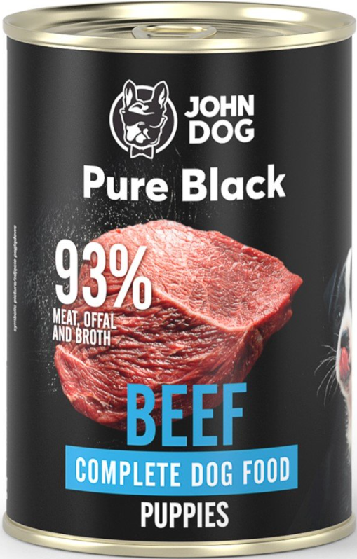 John Dog Pure Black wołowina puppy 400 g