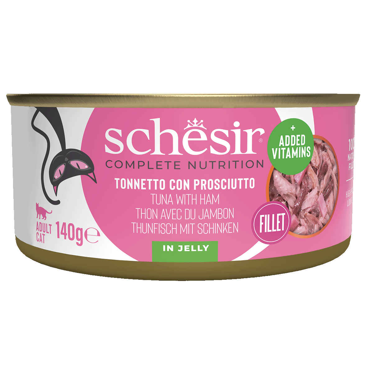 Schesir Complete Nutrition kurczak, tuńczyk w galaretce adult 140 g