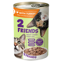 2 Friends indyk kawałki adult 415 g