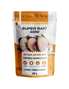 Rafi Super Rafi Mini przepiórka, kaczka adult małe rasy 100 g