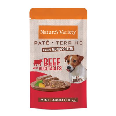 Nature's Variety Paté No Grain wołowina adult małe rasy 150 g × 8