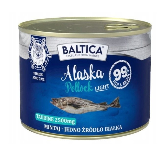 Baltica Alaska Light mintaj adult 185 g