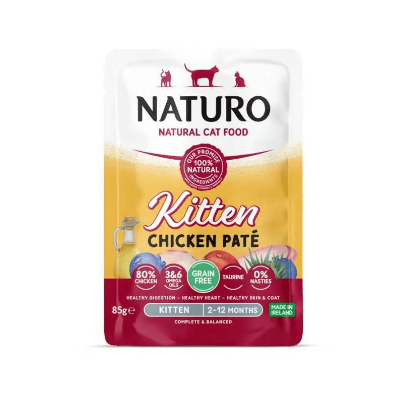 Naturo Grain Free kurczak pasztet kitten 85 g