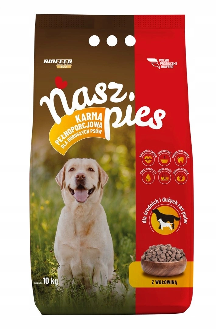 BioFeed Nasz Pies wołowina adult 15 kg