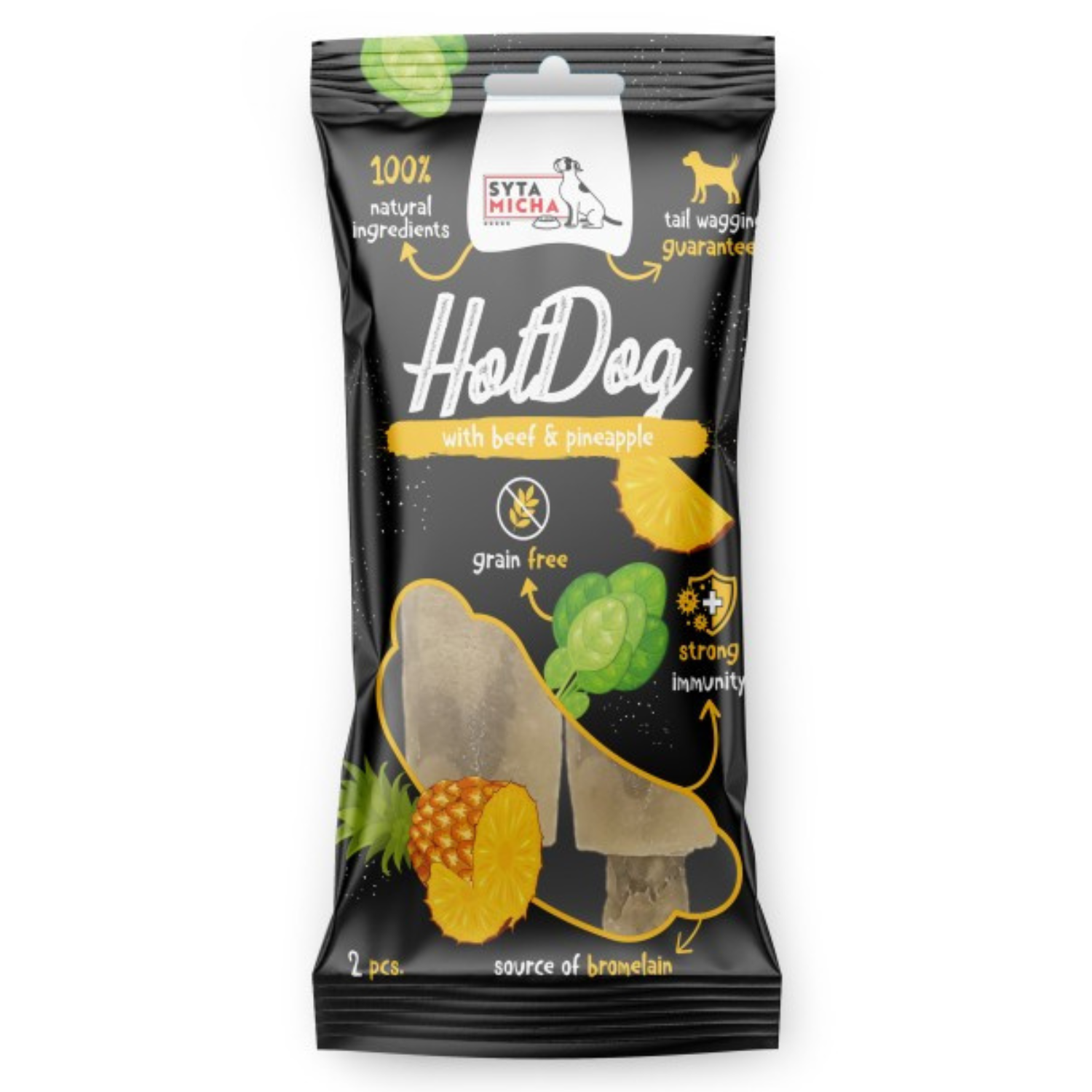 Syta Micha Hot Dog wołowina 50 g × 2