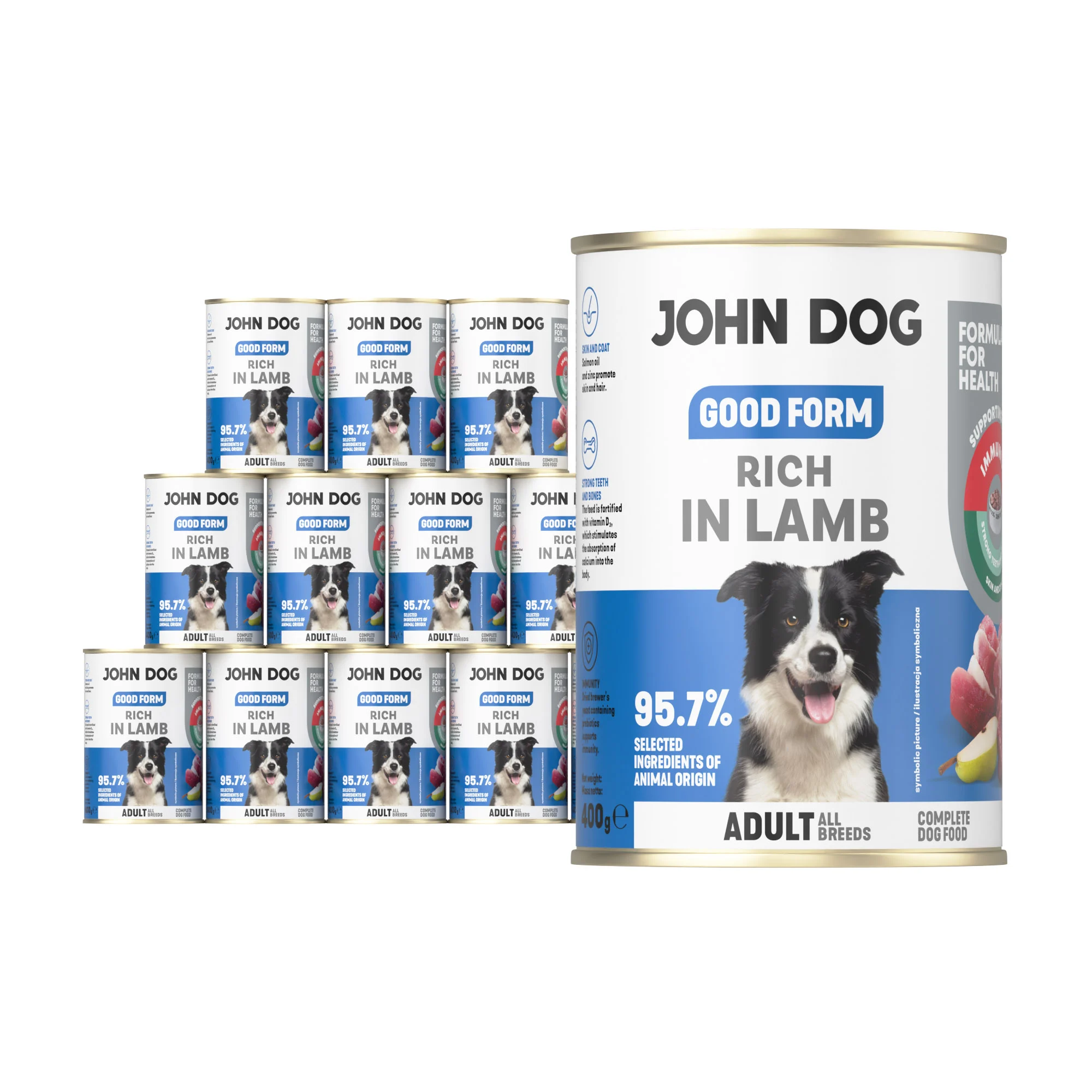 John Dog Good Form jagnięcina 400 g × 12