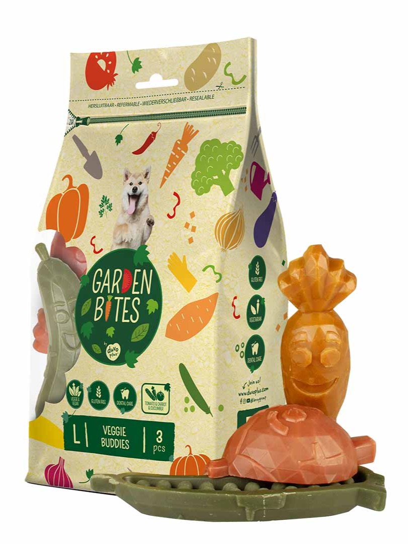 Garden Bites Veggie Buddies batat, pomidor duże rasy 90 g × 3