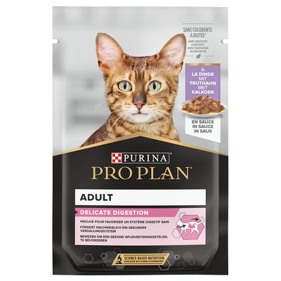 Purina Pro Plan Digestive indyk w sosie adult 85 g × 12