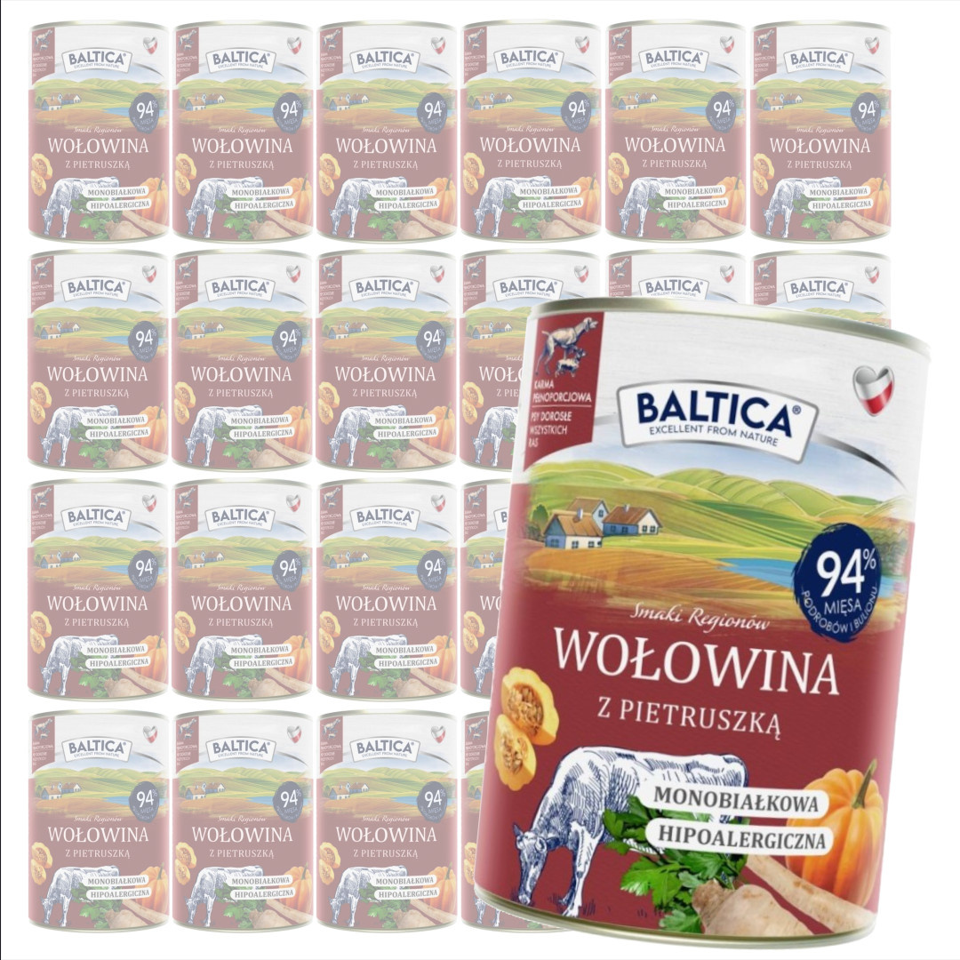 Baltica wołowina adult 400 g × 24