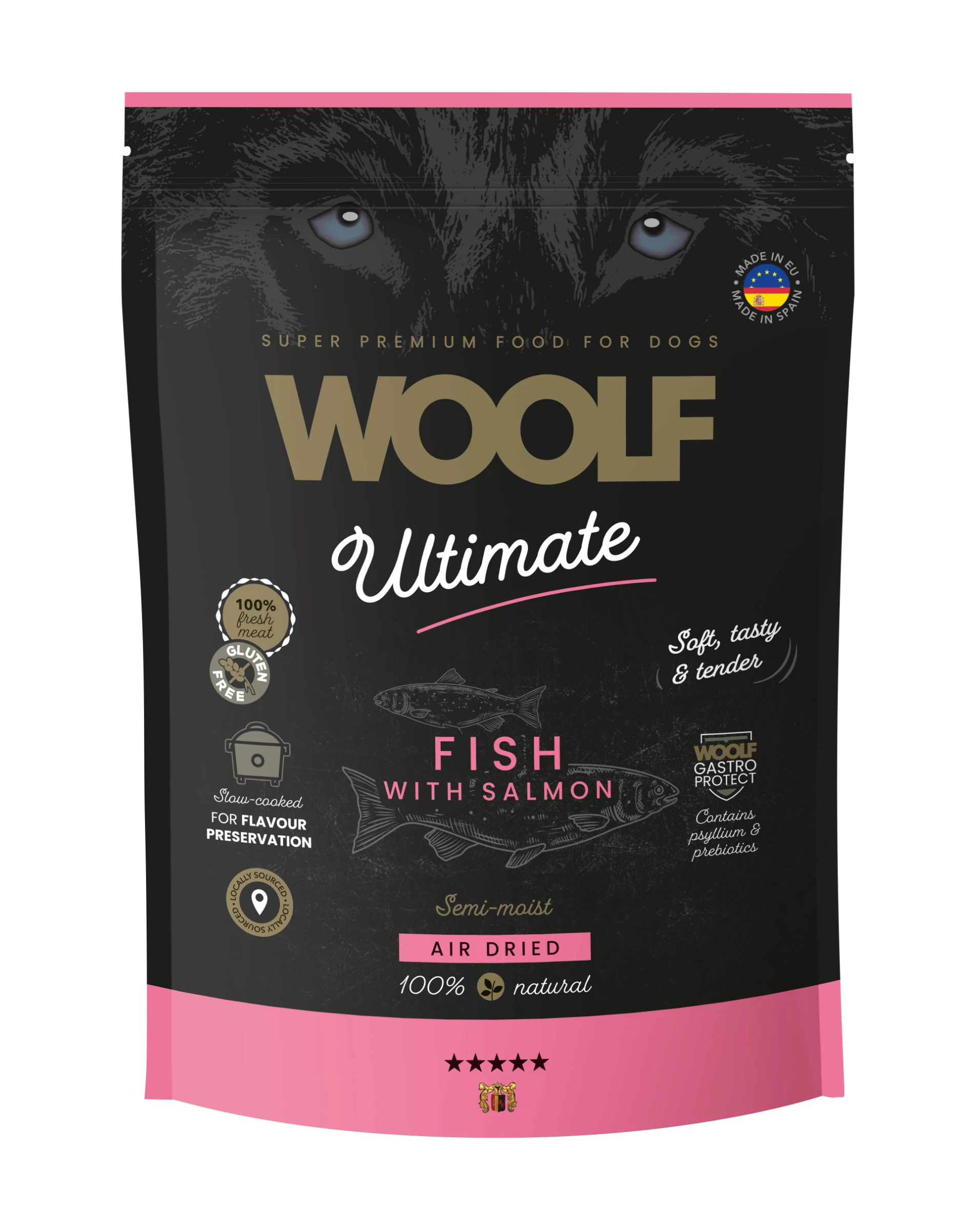 Woolf Ultimate Soft ryba, łosoś adult 1 kg