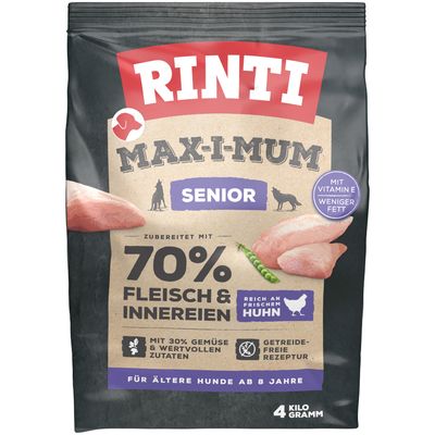 Rinti Max-i-mum kurczak senior 4 kg × 2