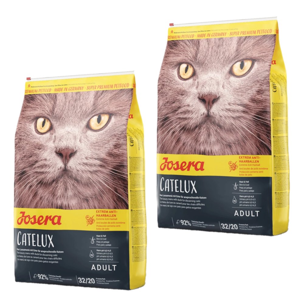 Josera Catelux Hairball kaczka z ziemniakiem adult 2 kg × 2