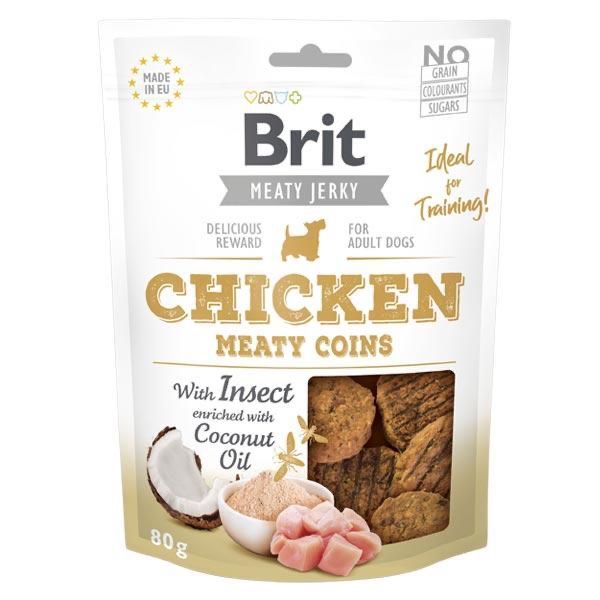 Brit Jerky Snack kurczak, owady adult 80 g