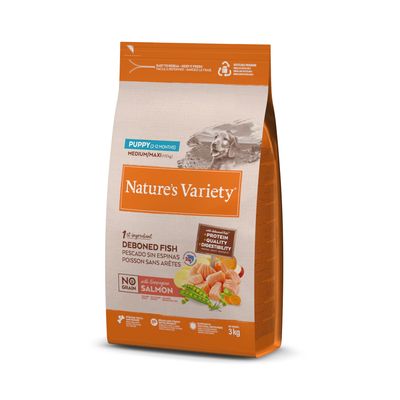 Nature's Variety No Grain łosoś puppy średnie rasy, duże rasy 3 kg