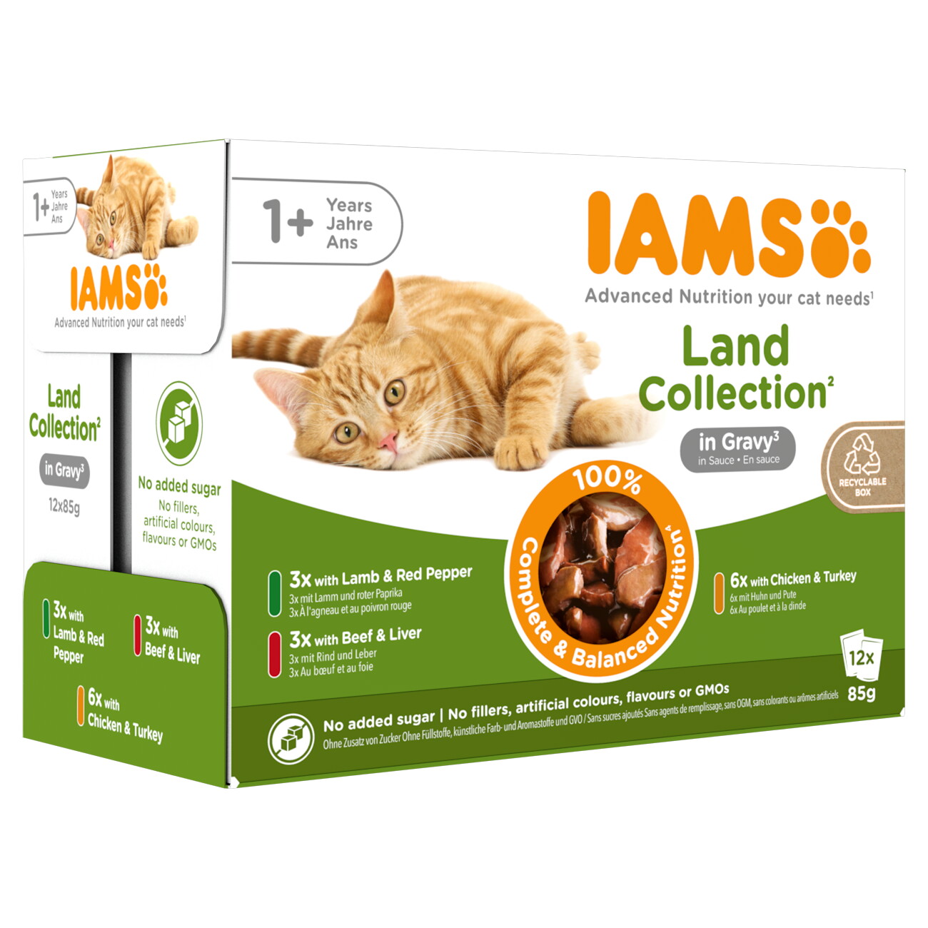 IAMS Delights mix smaków w sosie adult 85 g × 12
