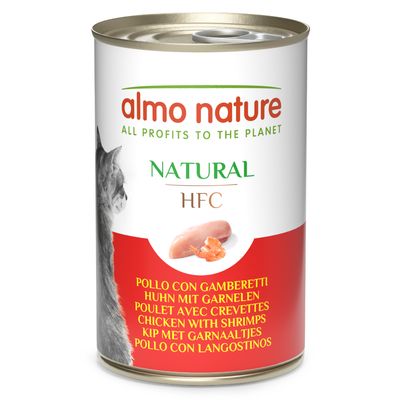 Almo Nature HFC Sensitive krewetki, kurczak w bulionie 140 g × 6