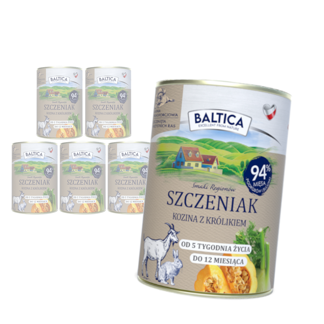Baltica kozina, królik puppy 400 g × 6