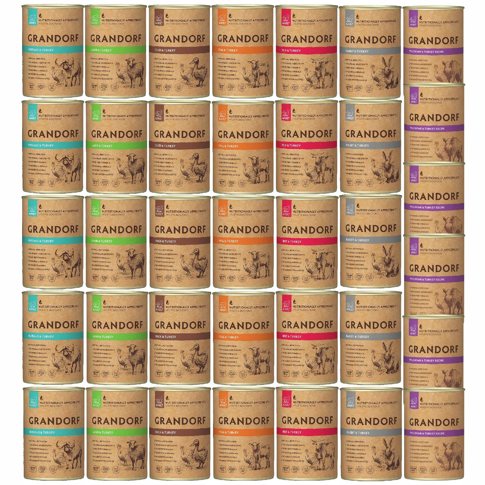 Grandorf mix smaków 400 g × 36
