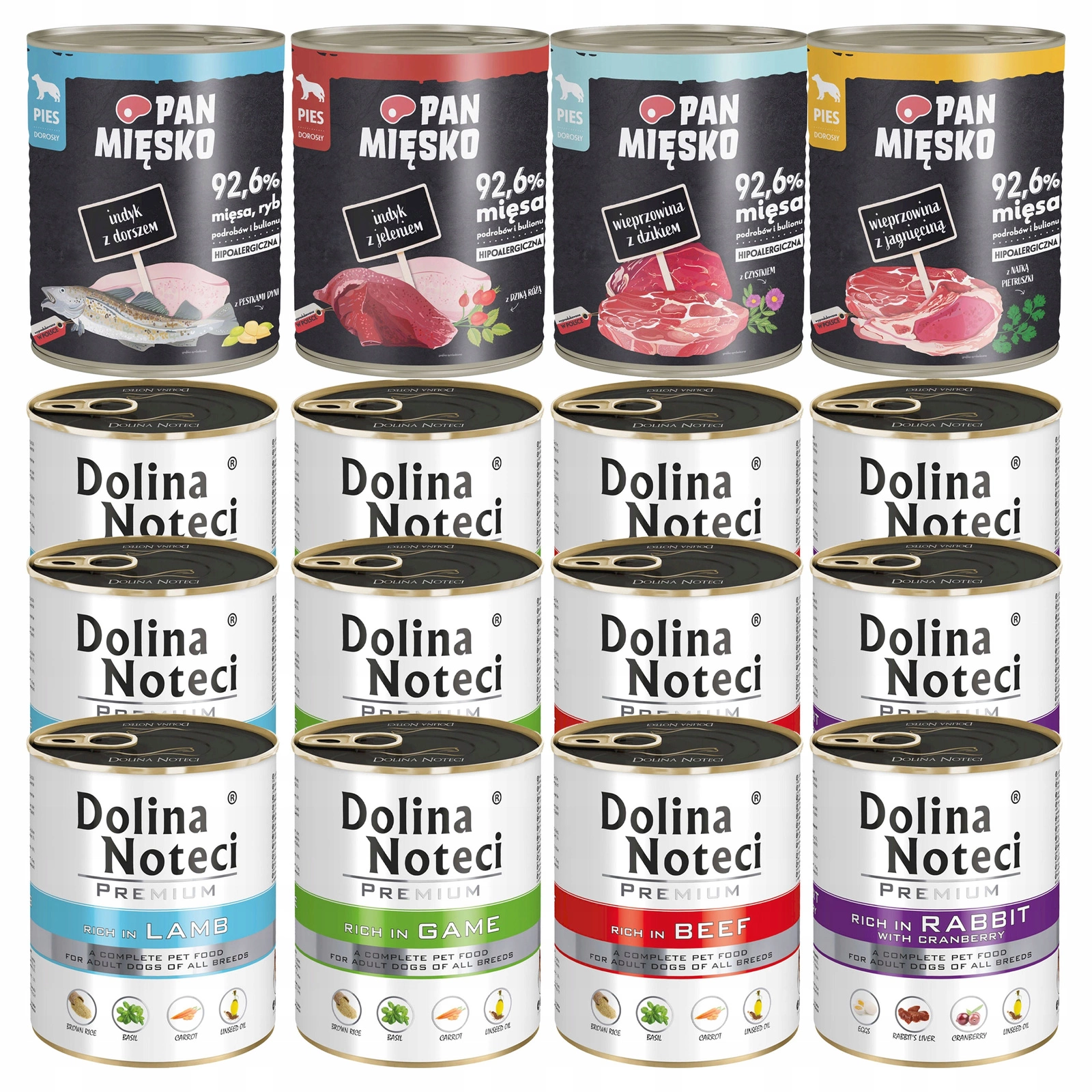 Dolina Noteci Pan Mięsko mix smaków 800 g × 16