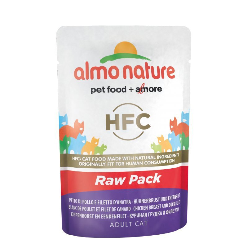 Almo Nature Hfc Raw Pack kurczak w bulionie adult 55 g