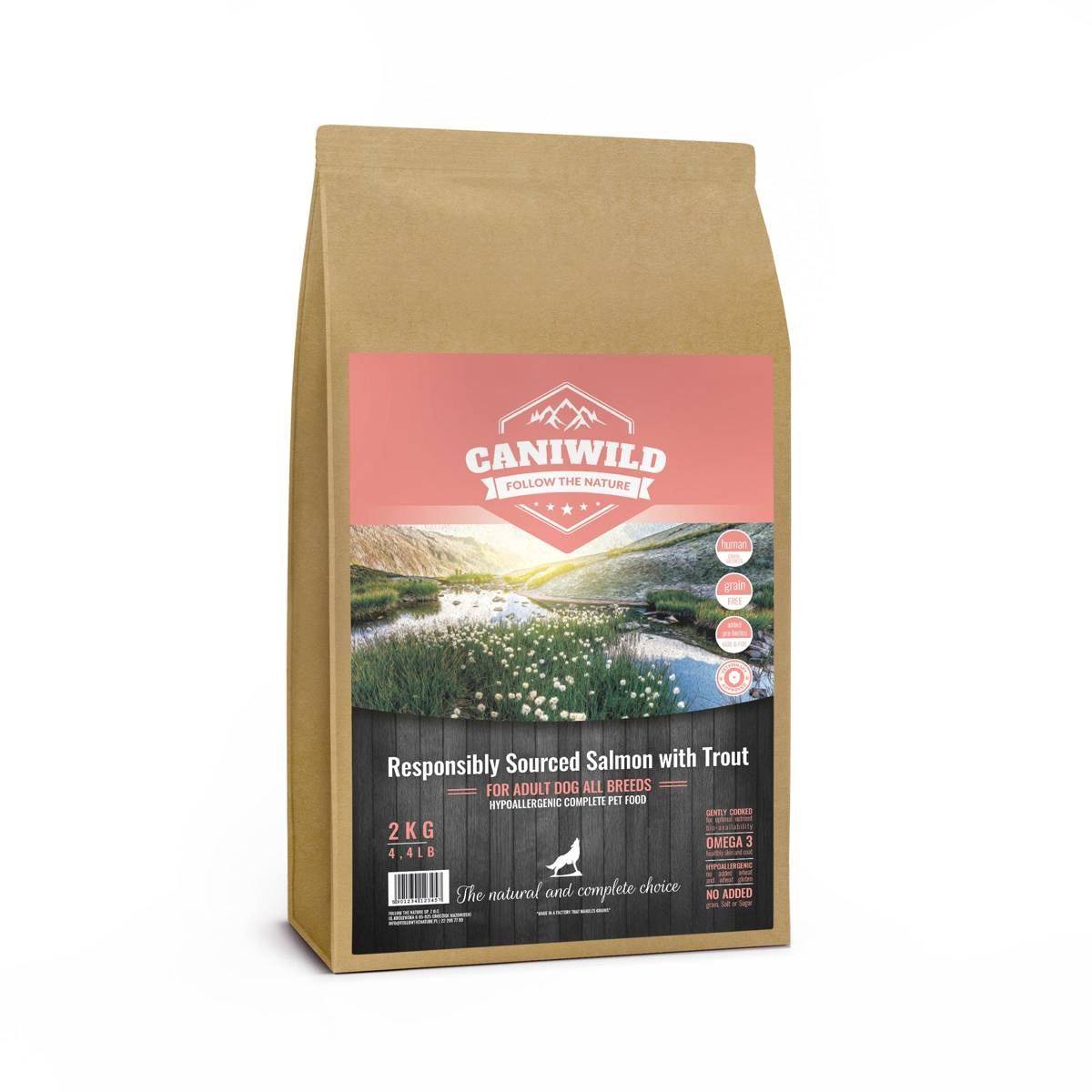 Caniwild Responsibly Sourced pstrąg, łosoś adult 2 kg