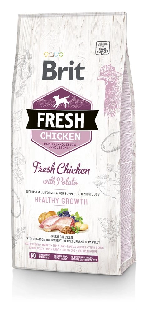 Brit Fresh kurczak puppy 12 kg