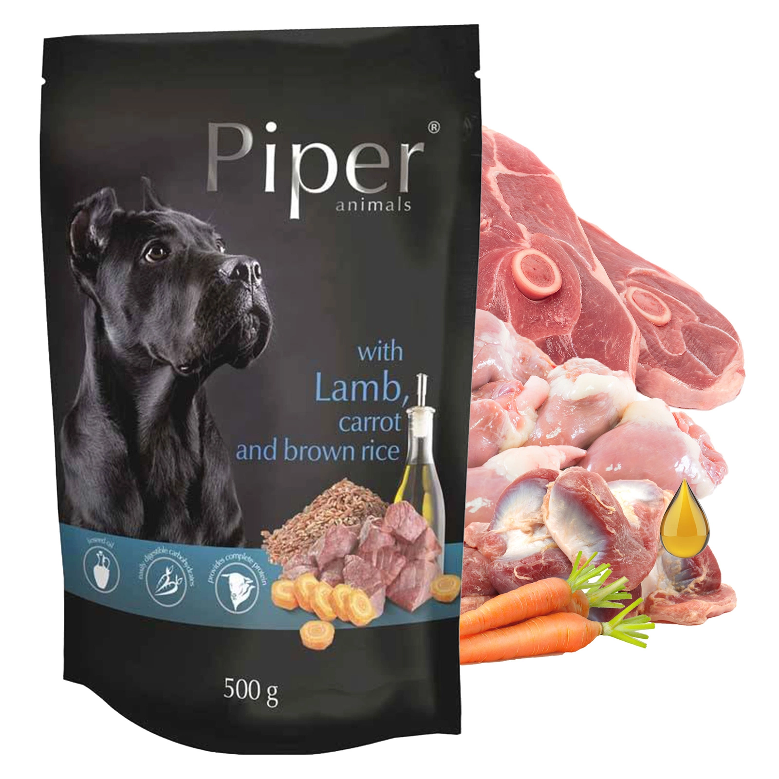 Piper jagnięcina z marchewką, ryżem 500 g