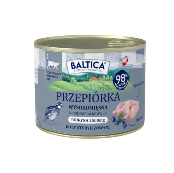 Baltica Smaki Regionów Sterilised przepiórka adult 185 g