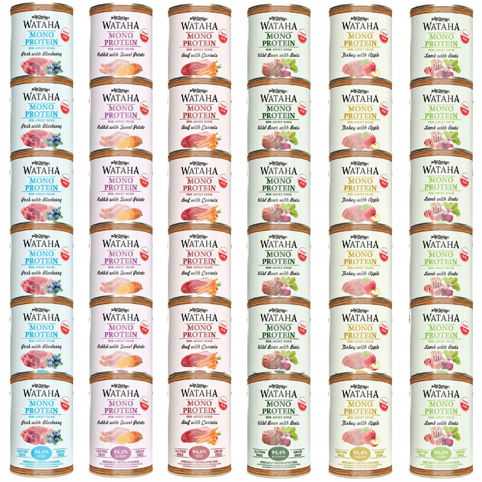 Wataha Mono Protein adult 400 g × 36