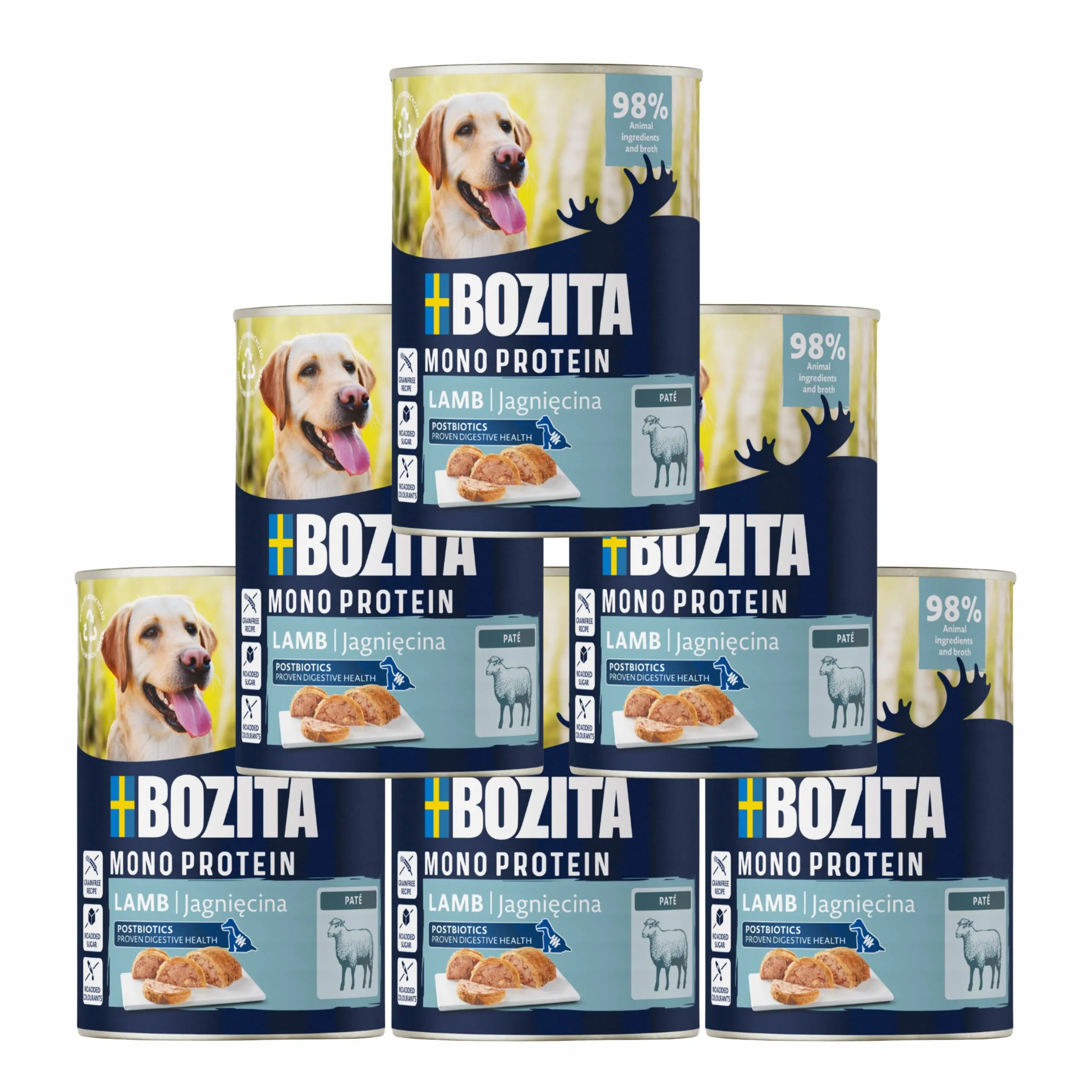Bozita Mono jagnięcina adult 400 g × 6