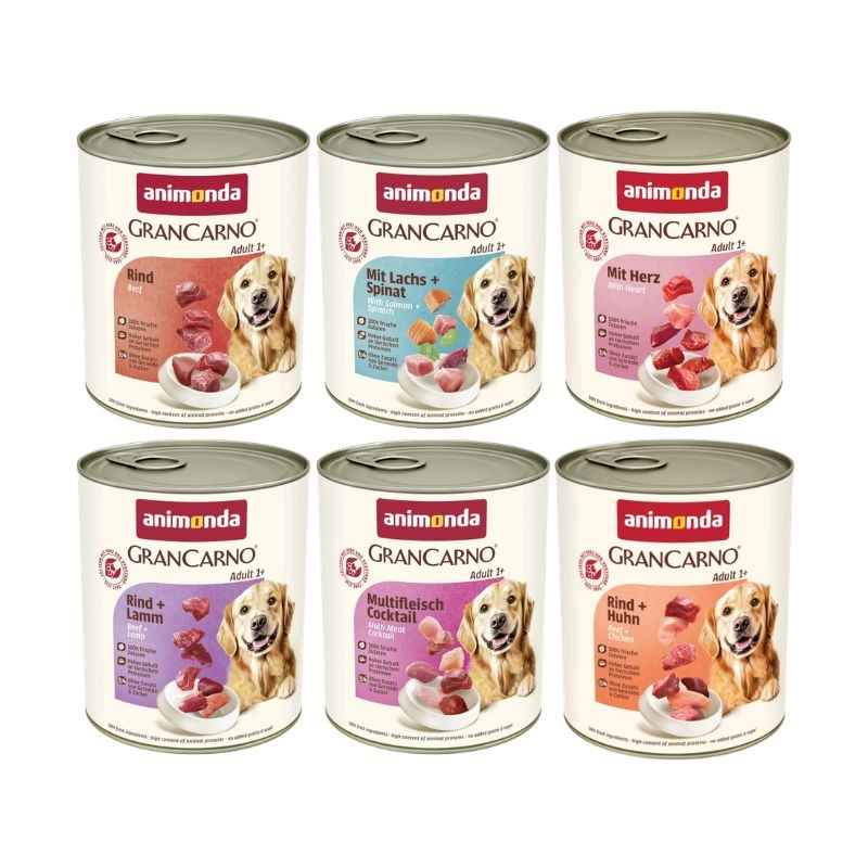 Animonda GranCarno mix smaków z podrobami adult 800 g × 6