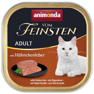 Animonda Vom Feinsten Sensitive drób, wątróbka pasztet adult 100 g × 32
