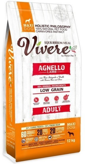 Vivere jagnięcina adult duże rasy 12 kg
