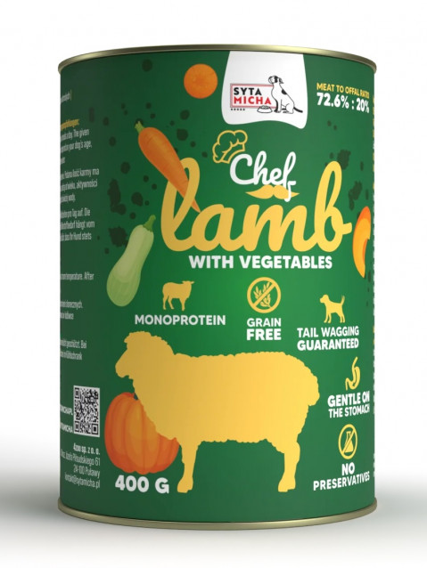 Syta Micha Chef jagnięcina adult 400 g