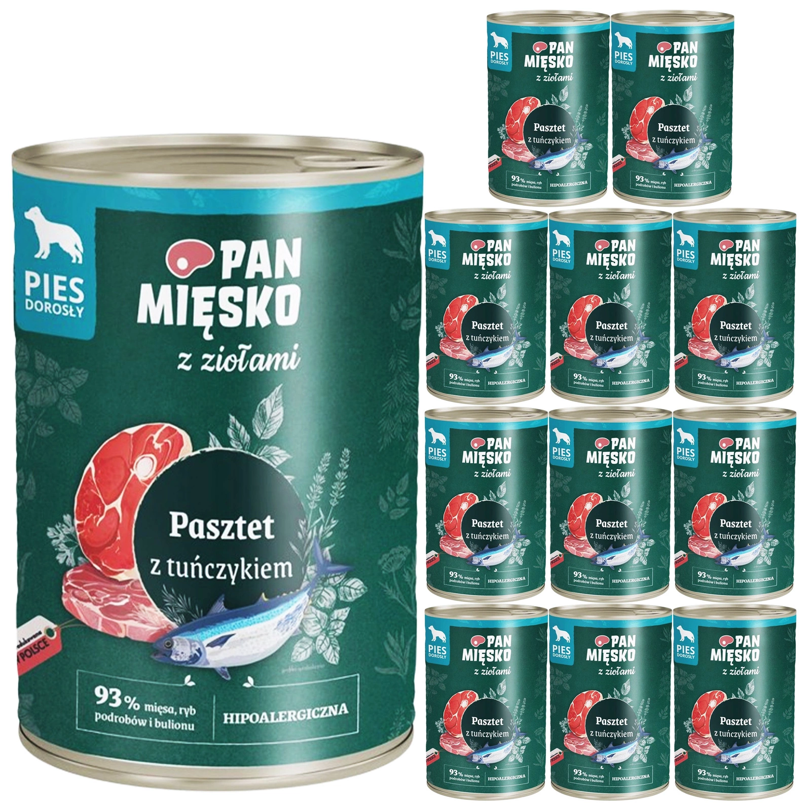 Pan Mięsko z Ziołami tuńczyk 400 g × 12