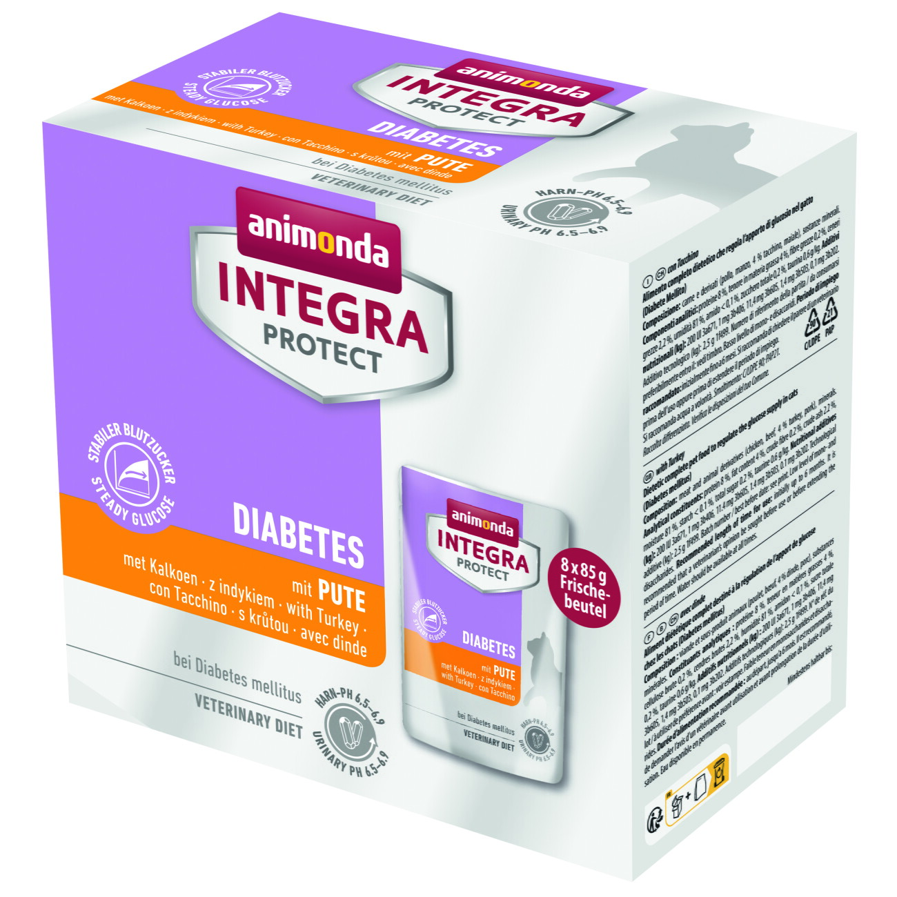 Animonda Integra Protect Diabetes indyk adult 85 g × 8