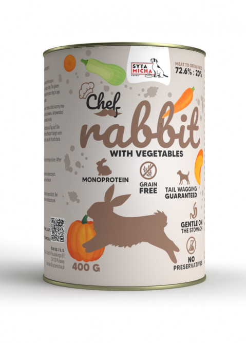 Syta Micha Chef królik adult 400 g