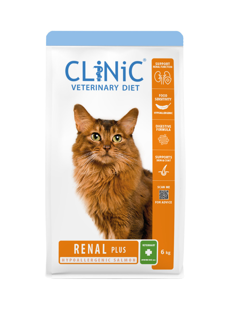 CLiNiC Veterinary Diet Renal Plus łosoś adult 6 kg